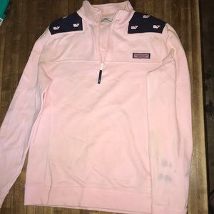 Vineyard Vines Pink and Navy Blue Shep Shirt XS